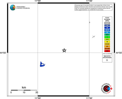 Mappa EMS - territori località