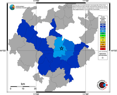 Mappa EMS - territori comuni