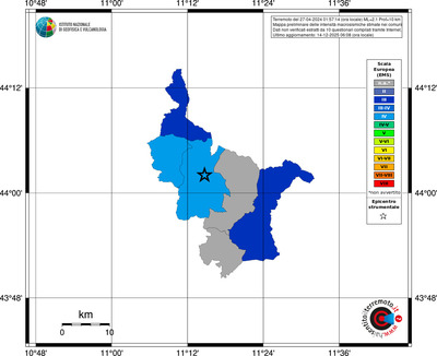 Mappa EMS - territori comuni