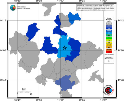Mappa EMS - territori comuni