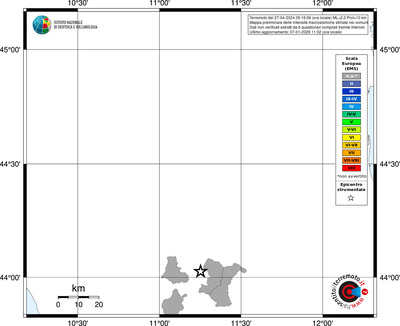 Mappa EMS - territori comuni