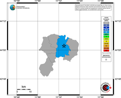 Mappa EMS - territori comuni