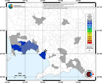 Mappa EMS riferita ai limiti comunali