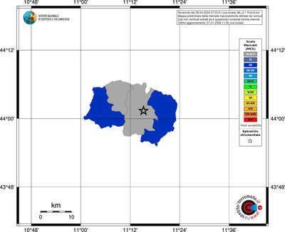 Mappa MCS - territori comuni