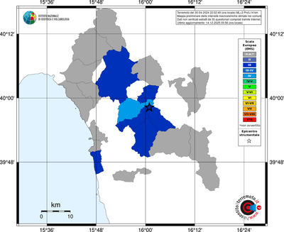 Mappa EMS - territori comuni
