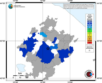 Mappa EMS - territori comuni