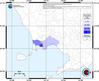 Mappa territorio comunale con almeno 3 questionari