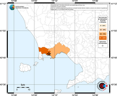 Mappa territorio comunale con almeno 3 questionari