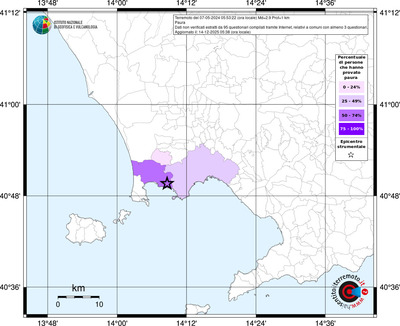Mappa territorio comunale con almeno 3 questionari