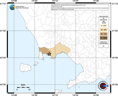 Mappa territorio comunale con almeno 3 questionari