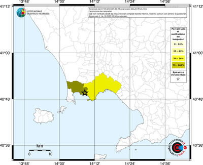 Mappa territorio comunale con almeno 3 questionari