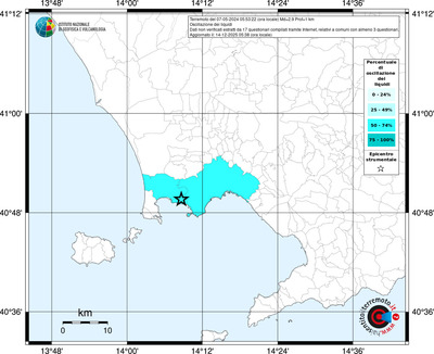 Mappa territorio comunale con almeno 3 questionari
