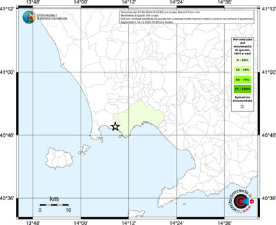 Mappa territorio comunale con almeno 3 questionari