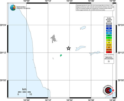 Mappa EMS - territori località