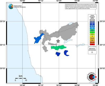 Mappa EMS - territori comuni