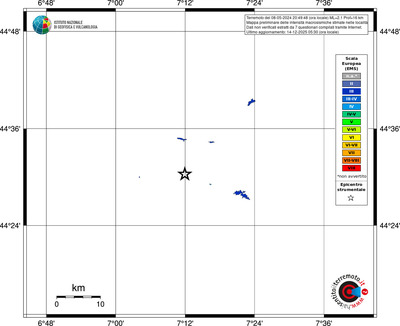 Mappa EMS - territori località