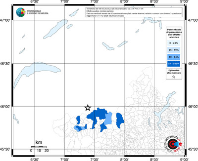 Mappa territorio comunale con almeno 3 questionari