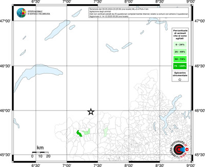 Mappa territorio comunale con almeno 3 questionari