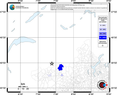 Mappa territorio comunale con almeno 3 questionari