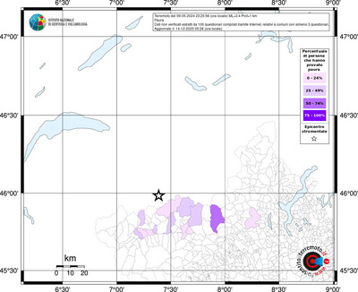 Mappa territorio comunale con almeno 3 questionari