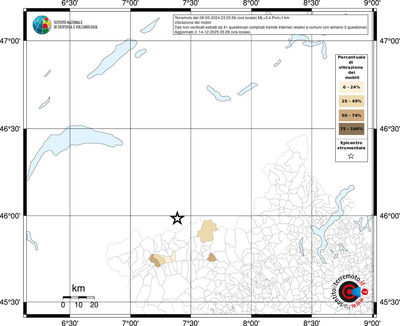 Mappa territorio comunale con almeno 3 questionari