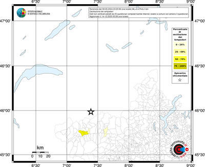 Mappa territorio comunale con almeno 3 questionari