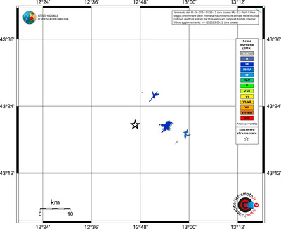 Mappa EMS - territori località