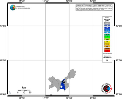 Mappa EMS - territori comuni