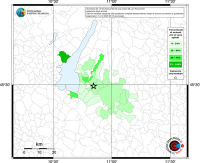 Mappa territorio comunale con almeno 3 questionari