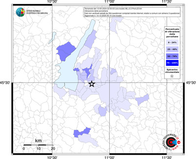 Mappa territorio comunale con almeno 3 questionari