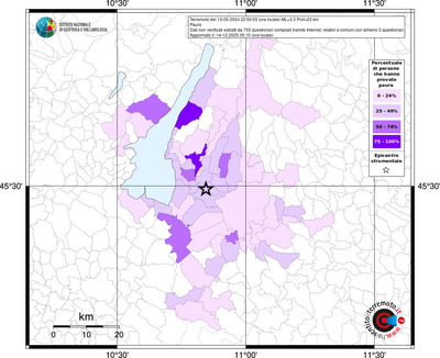 Mappa territorio comunale con almeno 3 questionari