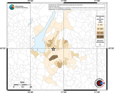 Mappa territorio comunale con almeno 3 questionari