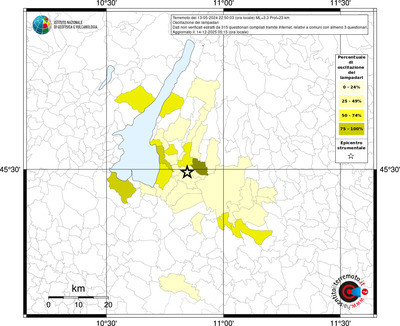 Mappa territorio comunale con almeno 3 questionari