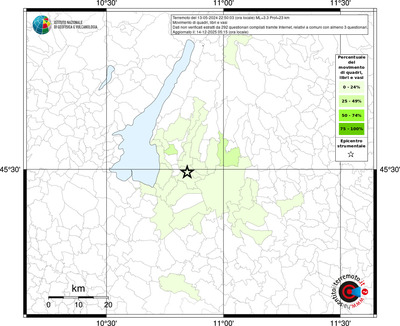 Mappa territorio comunale con almeno 3 questionari
