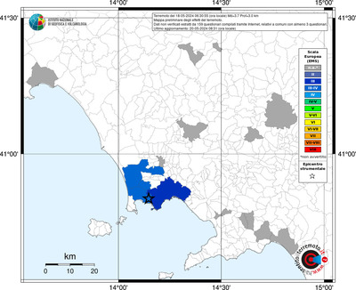 Mappa EMS riferita ai limiti comunali