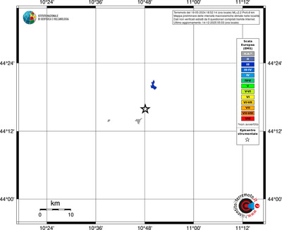 Mappa EMS - territori località