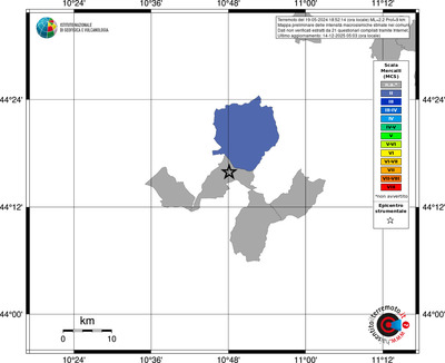 Mappa MCS - territori comuni