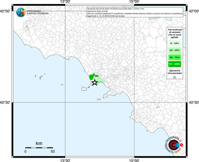 Mappa territorio comunale con almeno 3 questionari