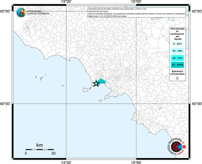 Mappa territorio comunale con almeno 3 questionari