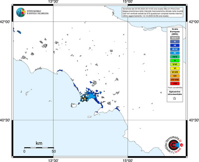 Mappa EMS - territori località