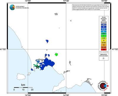 Mappa EMS - territori delle località