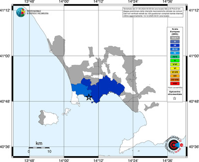 Mappa EMS - territori comuni