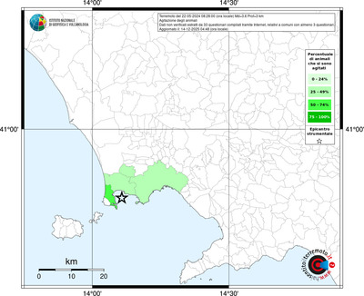 Mappa territorio comunale con almeno 3 questionari