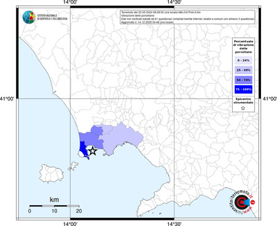 Mappa territorio comunale con almeno 3 questionari