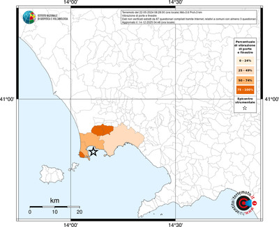 Mappa territorio comunale con almeno 3 questionari