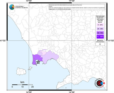 Mappa territorio comunale con almeno 3 questionari