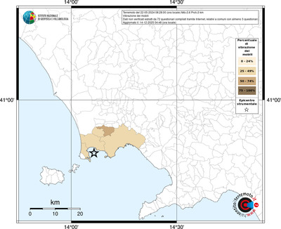 Mappa territorio comunale con almeno 3 questionari