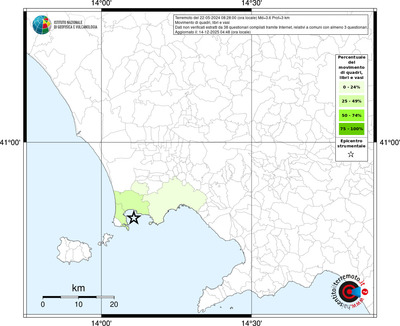 Mappa territorio comunale con almeno 3 questionari