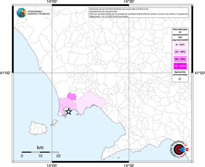 Mappa territorio comunale con almeno 3 questionari