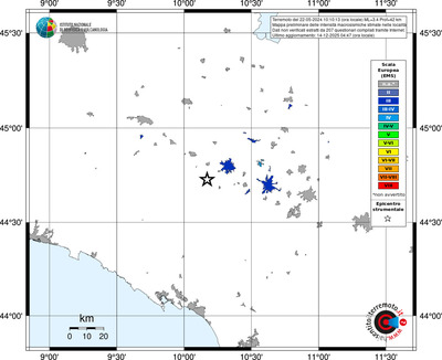Mappa EMS - territori località